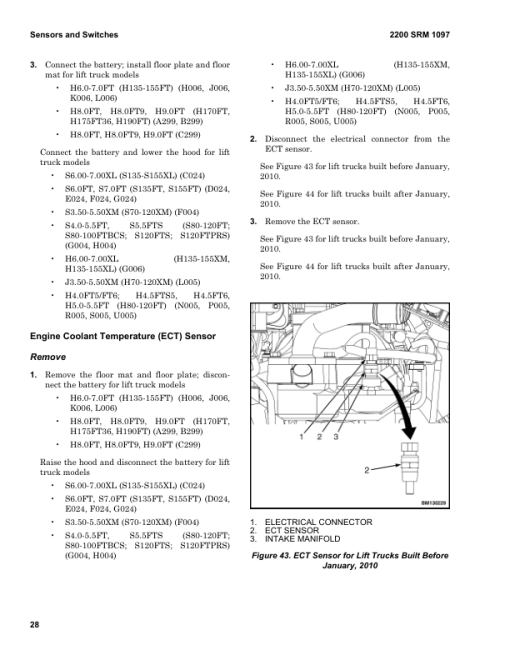 Hyster H6.0FT, H7.0FT Diesel & LPG Forklift Truck H006 Series Repair Manual (EU) - Image 2