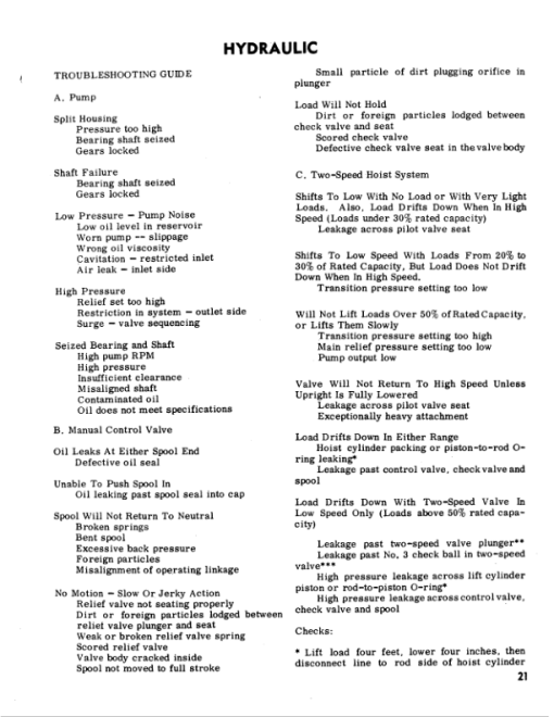 Hyster H60C, H70C, H80C, H90C Forklift Truck C005 Series Repair Manual (EU) - Image 3