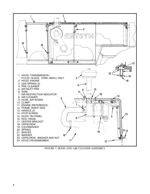 Hyster H60E, H70E, H80E, H100E, H110E Forklift Truck D005 Series Repair Manual (EU) - Image 3