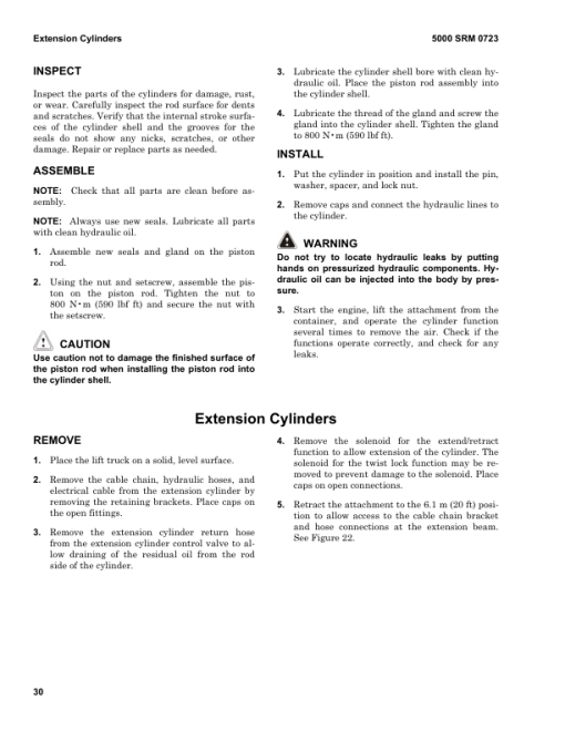 Hyster H800HDS, H900HD, H900HDS, H970HD, H970HDS, H1050HD, H1050HDS Forklift Truck B917 Series Repair Manual (USA) - Image 6