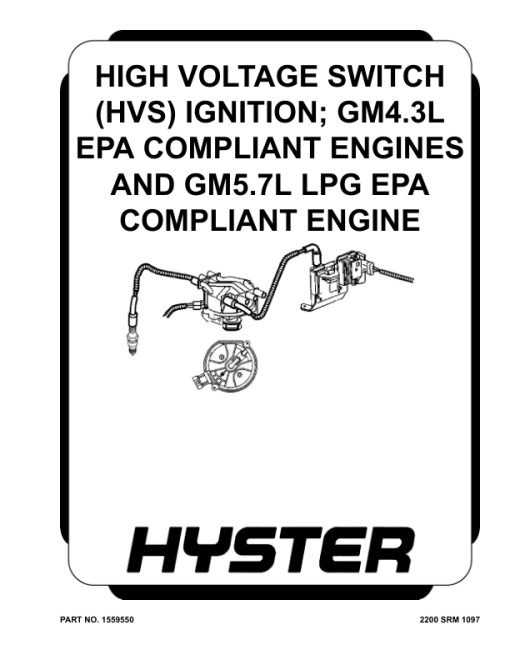 Hyster H80FT, H90FT, H100FT, H110FT, H120FT Forklift U005 Series Repair Manual