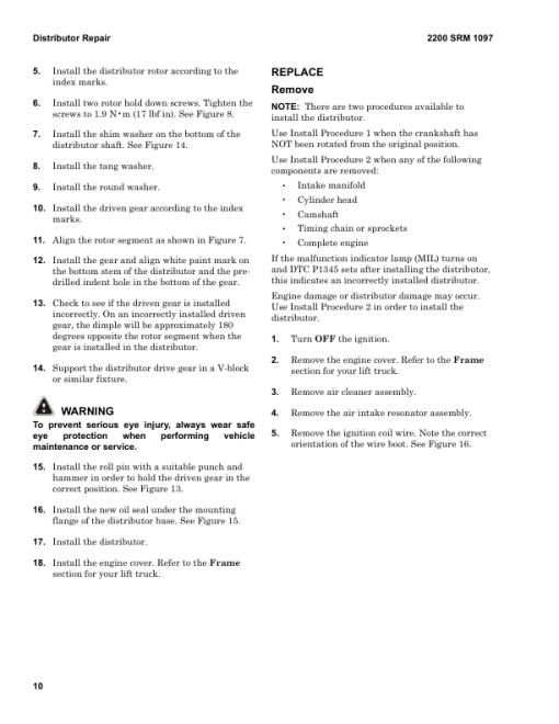 Hyster H80FT, H90FT, H100FT, H110FT, H120FT Forklift U005 Series Repair Manual - Image 2