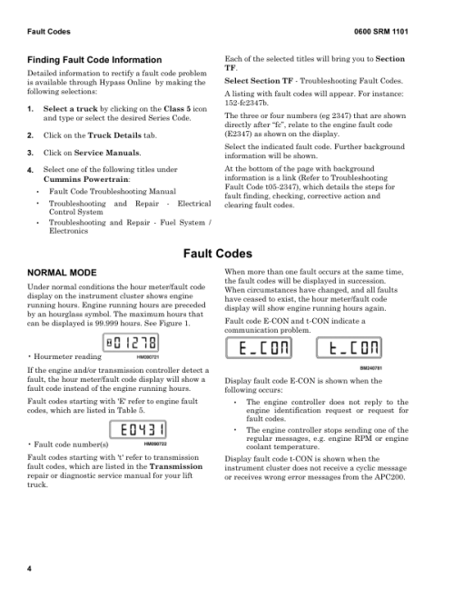 Hyster H8XM-EC6, H8XM-EC7, H9XM-EC7, H9XM-ECD7 Forklift Trucks E214 Series Repair Manual (EU) - Image 5