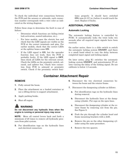 Hyster HR45-25, HR45-27, HR45-31, HR45-40S, HR45-36L, HR45-40LS, HR45-45LSX Container Handler B227 Series Repair Manual - Image 4