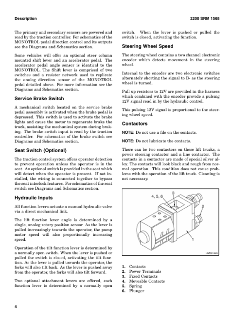 Hyster J1.50EX, J1.75EX, J2.00EX, J2.50EX Electric Forklift A401 Series Repair Manual - Image 5