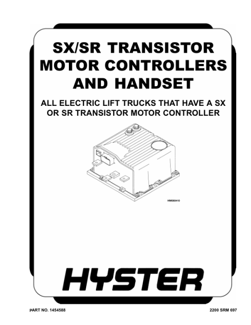 Hyster J30XMT2, J35XMT2, J40XMT2 Electric Forklift Truck H160 Series Repair Manual