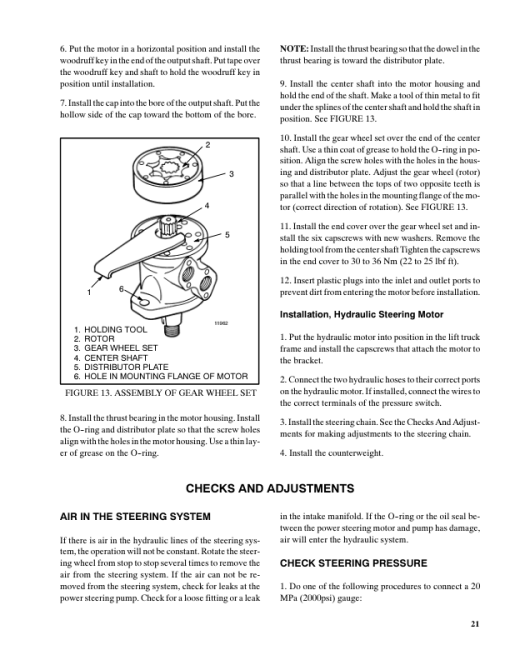 Hyster J40XM, J50XM, J60XM, J65XM Forklift Truck A216 Series Repair Manual (USA) - Image 5