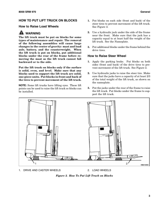 Hyster N30XMXDR3, N45XMXR3 Electric Reach Truck B264 Series Repair Manual - Image 3