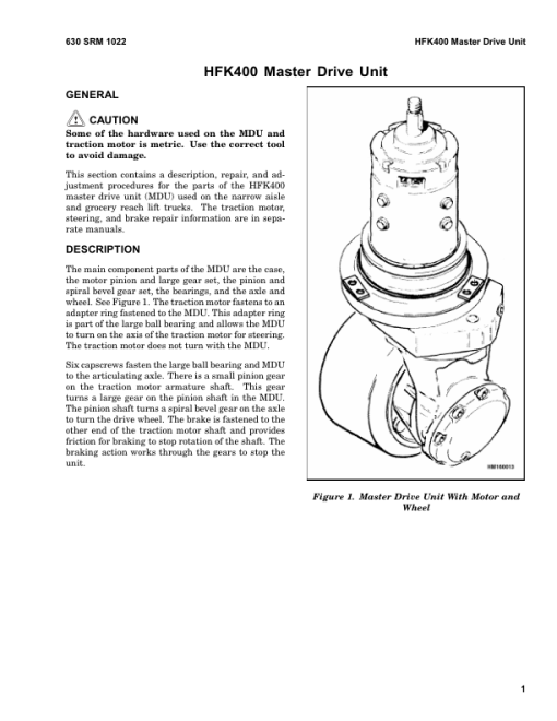 Hyster N30ZDR, N35ZR, N40ZR Electric Forklift Truck D470 Series Repair Manual - Image 3