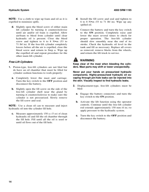 Hyster N35ZR2, N40ZR2, N30ZDR2 Reach Truck E470 Series Repair Manual - Image 4