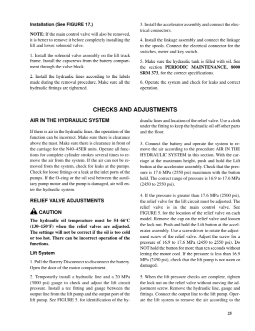 Hyster N40EA, N45EA, N50EA, N40ER, N45ER Electric Forklift Truck C138 Series Repair Manual - Image 5