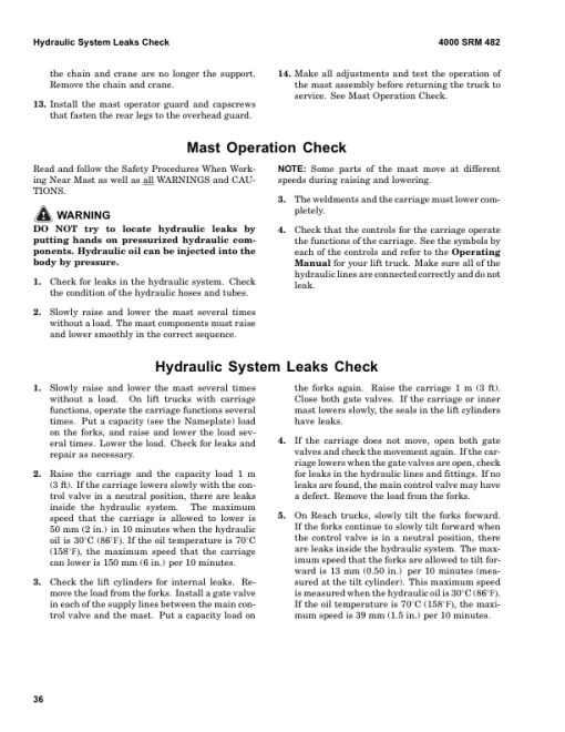 Hyster N40FR, N45FR, N50FA Electric Reach Truck D138 Series Repair Manual - Image 3