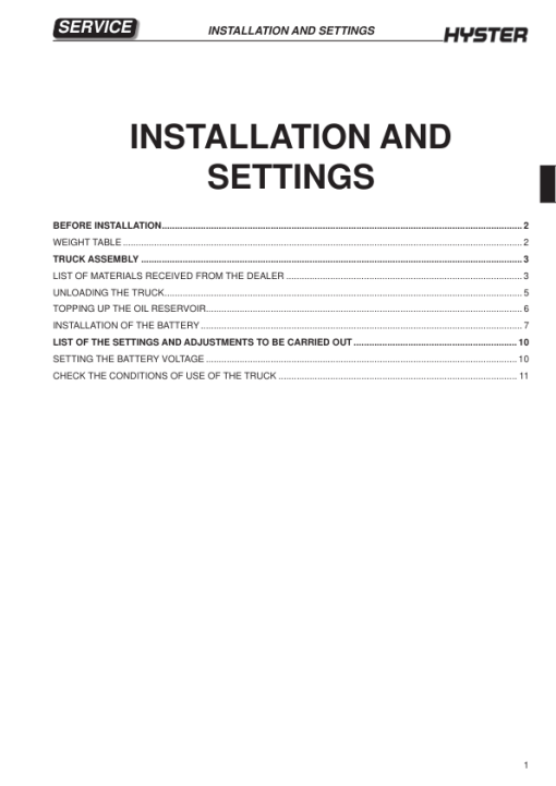 Hyster P2.0S Electric Pedestrian Stacker D439 Series Repair Manual - Image 2