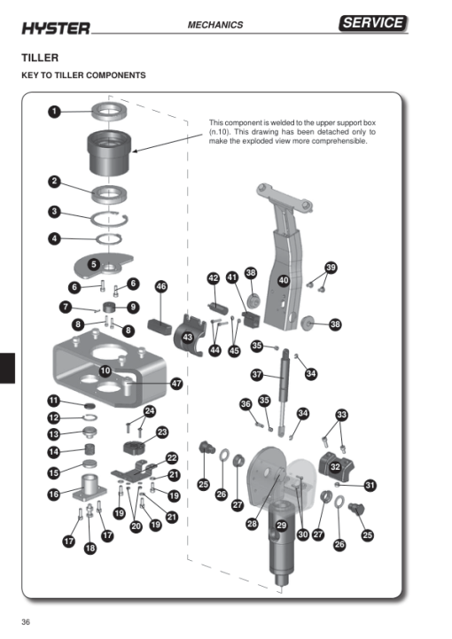 Hyster P2.0S Electric Pedestrian Stacker D439 Series Repair Manual - Image 3