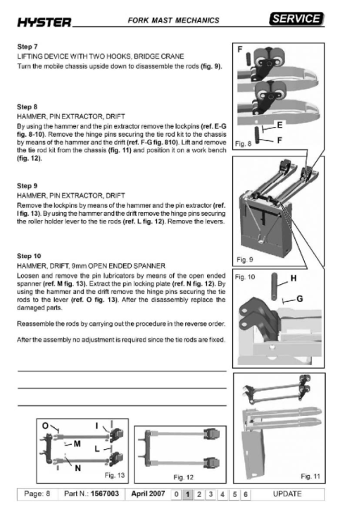 Hyster P2.0SD Pallet Truck B433 Series Repair Manual - Image 4