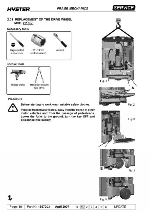 Hyster P2.0SE Lift Truck A978 Series Repair Manual - Image 3