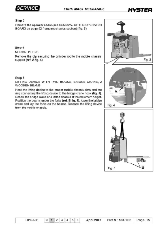 Hyster P2.0SE Lift Truck A978 Series Repair Manual - Image 2