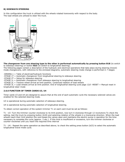 Hyster RM2.0, RM2.5 Electric Four-way Diesel Forklift Truck A461 Series Repair Manual - Image 2