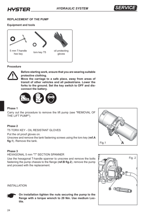 Hyster RP2.0N, RP2.5N Rider Pallet Truck C449 Series Repair Manual - Image 3