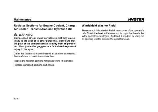 Hyster RS45-27CH, RS45-31CH Forklift Trucks B289 Series Operating And Maintenance Manual - Image 6