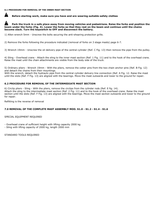 Hyster S1.0, S1.2 Electric Pedestrian Stacker B441 Series Repair Manual - Image 5