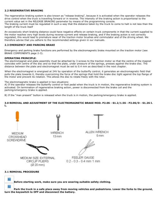 Hyster S1.2, 1.5S, S1.2S IL Stacker B442 Series Repair Manual - Image 4