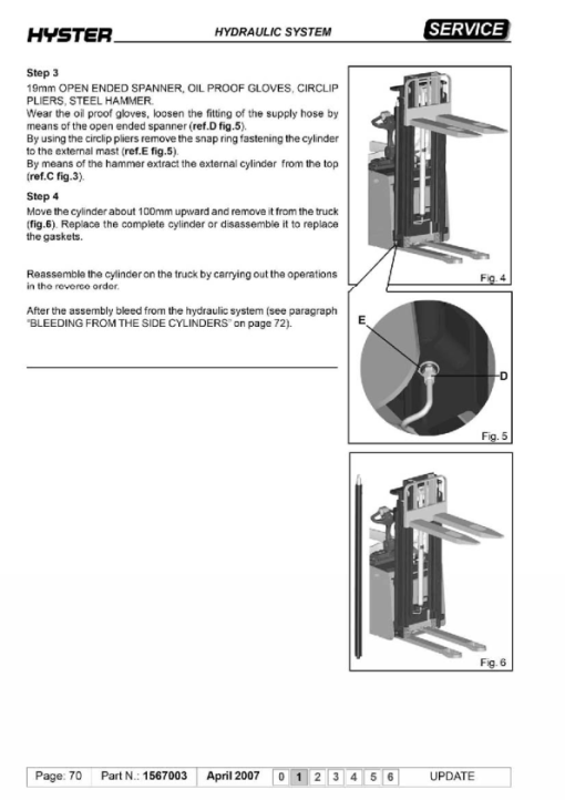 Hyster S1.2S, S1.5S Stacker C442 Series Repair Manual - Image 4