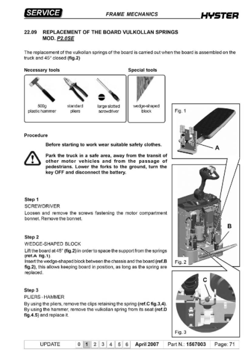 Hyster S1.2S, S1.5S Stacker C442 Series Repair Manual - Image 2