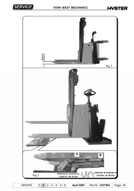 Hyster S1.2S, S1.5S Stacker C442 Series Repair Manual - Image 3