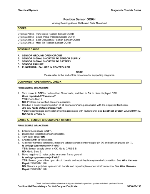 Hyster S2.0FT, S2.5FT, S3.0FT, S3.5FT Diesel & LPG ForkLift Truck F187 Series Repair Manual (EU) - Image 5