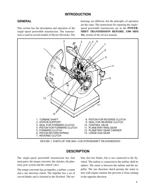 Hyster S3.00, S3.50, S4.00, S5.00, S5.50 Diesel & LPG Forklift Truck C004 Series Repair Manual (EU)