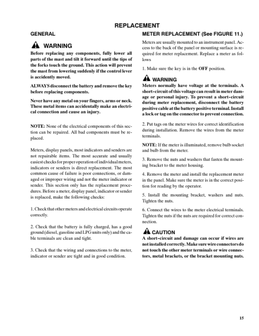 Hyster S30B, S30C, S40B, S40C, S50B, S50C Diesel & LPG Forklift Truck C002 Series Repair Manual (USA) - Image 4