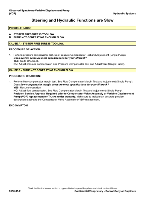 Hyster S40FT, S50FT, S55FT, S60FT, S70FT , S55FTS Forklift G187 Series Repair Manual - Image 2