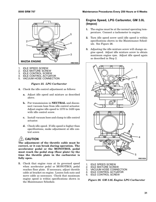 Hyster S40XM, S45XM, S50XM, S60XM, S65XM ForkLift Truck D187 Series Repair Manual (USA) - Image 6