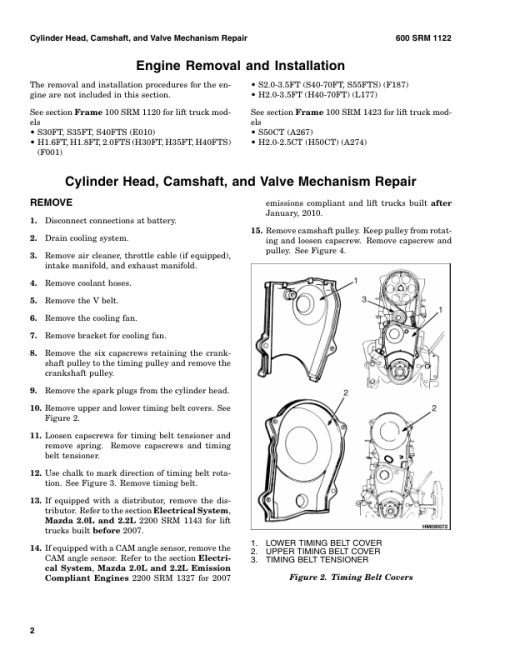 Hyster S50CT Diesel & LPG Forklift Truck A267 Series Repair Manual (USA) - Image 2