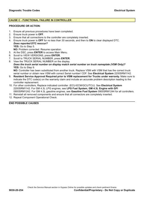 Hyster S80FT, S80FT-BCS, S100FT, S100FT-BCS, S120FT, S120FTS, S120FT-PRS Forklift J004 Series Repair Manual - Image 2