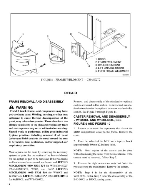 Hyster W20XTA, W30XTA, W40XTA Pallet Truck A453 Series Repair Manual - Image 4