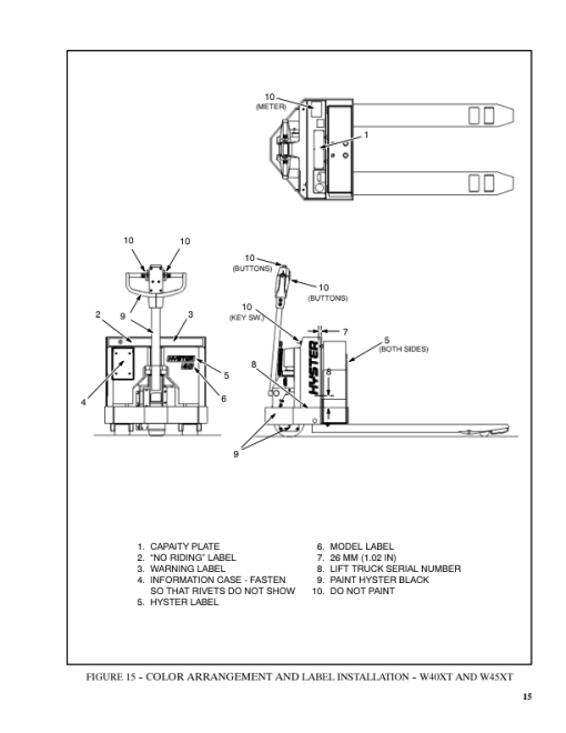 Hyster W20XTC, W30XTC, W40XTC Pallet Truck A454 Series Repair Manual - Image 2