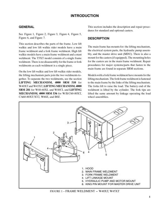 Hyster W20XTR, W30XTR Pallet Truck A455 Series Repair Manual - Image 2