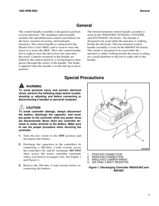 Hyster W20ZR, W30ZR Stacker B455 Series Repair Manual - Image 4