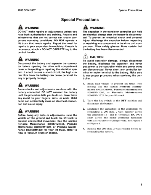 Hyster W25ZA2, W30ZA2 Pallet Stackers B495 Series Repair Manual - Image 2