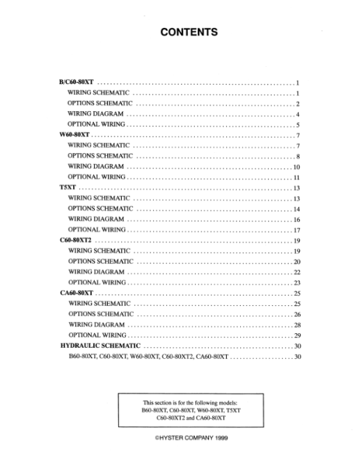 Hyster W45XT Electric Walkie A215 Series Repair Manual - Image 5