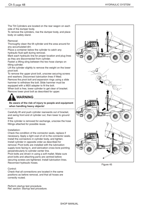 Hyundai HA30, HA30A, HA45, HA45A Articulated Dump Truck Service Repair Manual - Image 5