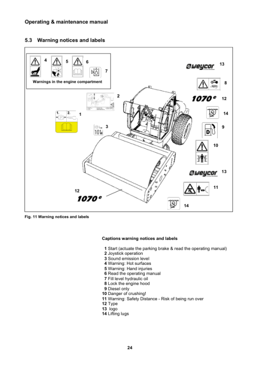 Hyundai HR70C-9 (Tier 4F) Road Rollers Service Repair Manual - Image 3