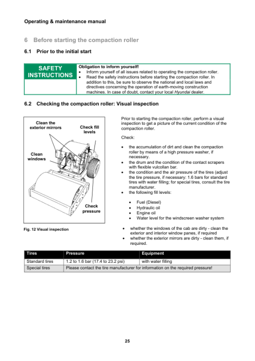 Hyundai HR70C-9 (Tier 4F) Road Rollers Service Repair Manual - Image 4