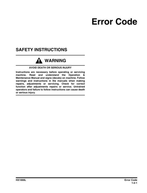 Hyundai HX1000L Crawler Excavator Service Repair Manual - Image 3