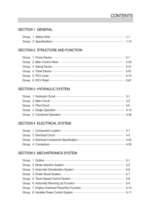 Hyundai HX130 LCR Crawler Excavator Service Repair Manual