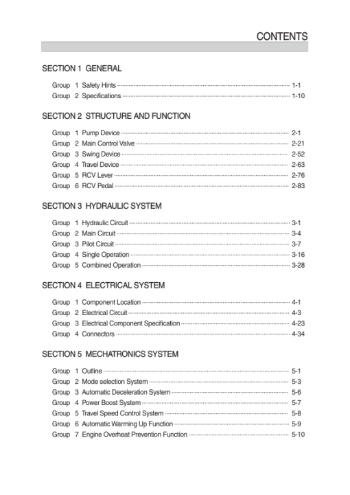 Hyundai HX130A LCR Crawler Excavator Service Repair Manual