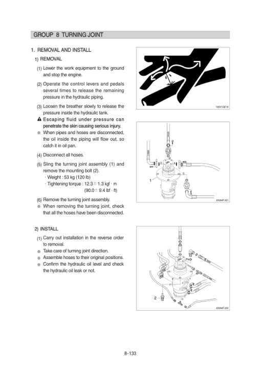 Hyundai HX210A L, HX210A NL Crawler Excavator Service Repair Manual - Image 5