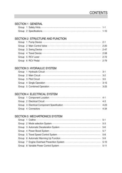 Hyundai HX220 NL Crawler Excavator Service Repair Manual